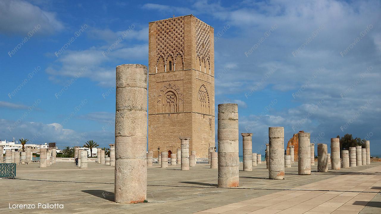 Marocco Torre Di Hassan Fotoferrovie Info